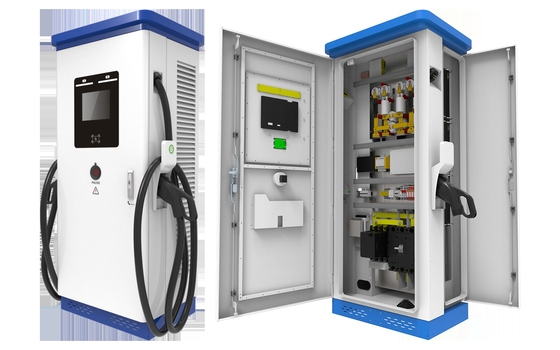 डीसी 240 किलोवाट डीसी फास्ट चार्ज पोर्ट स्टेशन ढेर CCS2 7in टच स्क्रीन FRID IP54