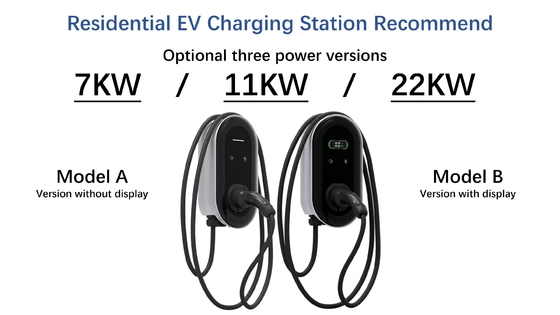 प्रकार 2 दीवार चार्जर बॉक्स 7KW 11KW 22KW स्तर 1 2 EV EU UK FR पुर्तगाल