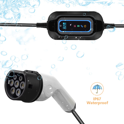 होटल इलेक्ट्रिक वाहन चार्जिंग के लिए IP67 टेस्ला वाई-प्रकार 3.5kW पोर्टेबल चार्जिंग स्टेशन