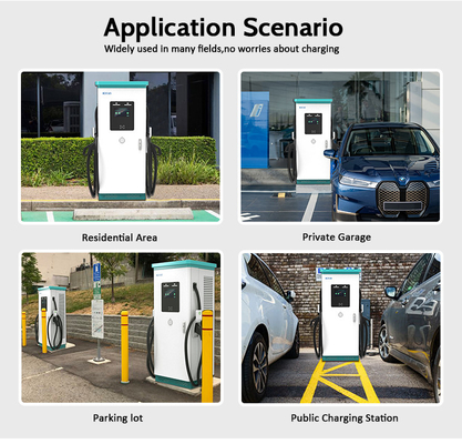 विज्ञापन स्क्रीन सार्वजनिक वाणिज्यिक डीसी ईवी फास्ट चार्जर 180KW 240KW