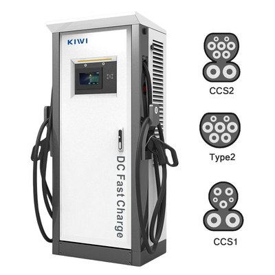 आउटपुट वोल्टेज डीसी 200V-1000V 60KW 120KW CCS2 Chademo Type2 EV EV के लिए डीसी चार्जिंग ढेर