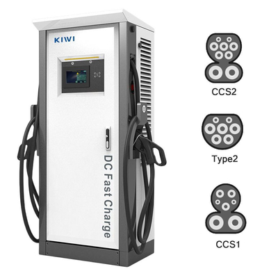 आउटपुट वोल्टेज डीसी 200V-1000V 60KW 120KW CCS2 Chademo Type2 EV EV के लिए डीसी चार्जिंग ढेर
