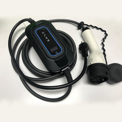 टेस्ला कार फिटिंग टाइप 2 प्लग इन Sae J1772 टाइप1 16a 220v EV पोर्टेबल चार्जर 5m केबल