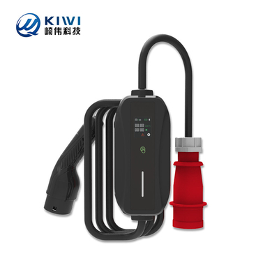 प्रकार-2 प्लग और केबल 11kW 380V 16A इलेक्ट्रिक वाहन चार्जिंग के लिए पोर्टेबल ईवी चार्जर