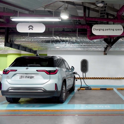 7KW Ev चार्जिंग स्टेशन बॉक्स इलेक्ट्रिक कार टाइप 2 वॉलबॉक्स Evse Evbox एपीपी के साथ एसी चार्जर