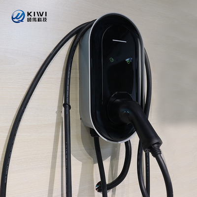 ग्रिड आवृत्ति 50Hz±10Hz प्रकार 1/ प्रकार2 7kw EV चार्जिंग एलसीडी के साथ इलेक्ट्रिक वाहन चार्जर