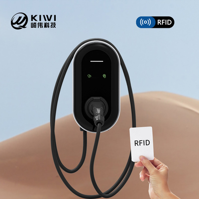 7kw इलेक्ट्रिक वाहन स्तर 2 चार्जर के साथ Ev प्रकार 2 प्लग और दीवार पर घुड़सवार स्थापना
