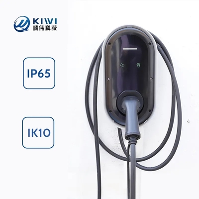 7kw इलेक्ट्रिक वाहन स्तर 2 चार्जर के साथ Ev प्रकार 2 प्लग और दीवार पर घुड़सवार स्थापना