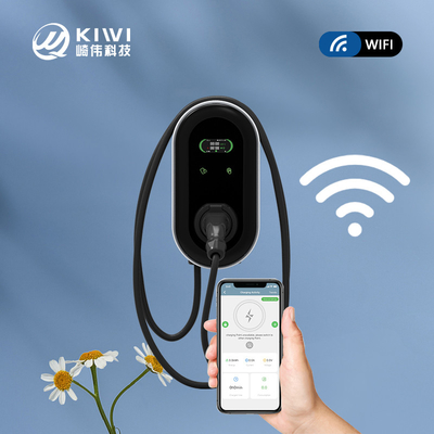 KIWI एलसीडी मिनी Opcc 220V टाइप 2 चार्जिंग स्टेशन 7kW CCS EV चार्जर इलेक्ट्रिक कारों के लिए