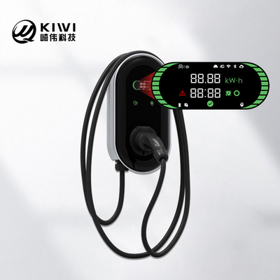 KIWI एलसीडी मिनी Opcc 220V टाइप 2 चार्जिंग स्टेशन 7kW CCS EV चार्जर इलेक्ट्रिक कारों के लिए