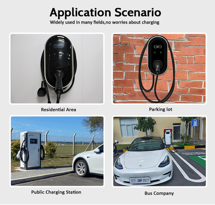 KIWI एलसीडी मिनी Opcc 220V टाइप 2 चार्जिंग स्टेशन 7kW CCS EV चार्जर इलेक्ट्रिक कारों के लिए
