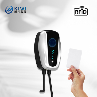 किवी मिनी ओसीपीपी 7kw वॉल बॉक्स के साथ 50Hz±10Hz ग्रिड आवृत्ति प्रकार 2 ईवी चार्जिंग स्टेशन