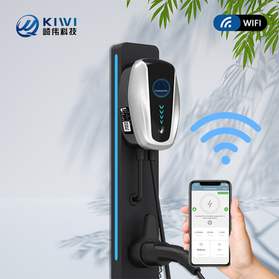 किवी मिनी ओसीपीपी 7kw वॉल बॉक्स के साथ 50Hz±10Hz ग्रिड आवृत्ति प्रकार 2 ईवी चार्जिंग स्टेशन