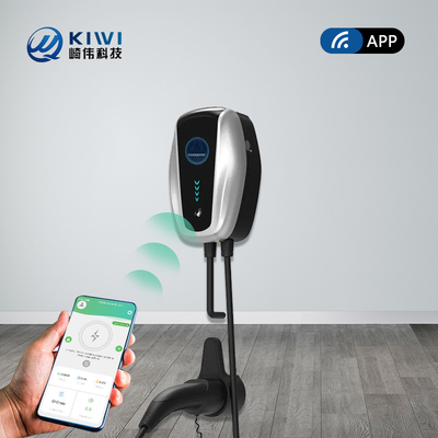 किवी मिनी ओसीपीपी 7kw वॉल बॉक्स के साथ 50Hz±10Hz ग्रिड आवृत्ति प्रकार 2 ईवी चार्जिंग स्टेशन