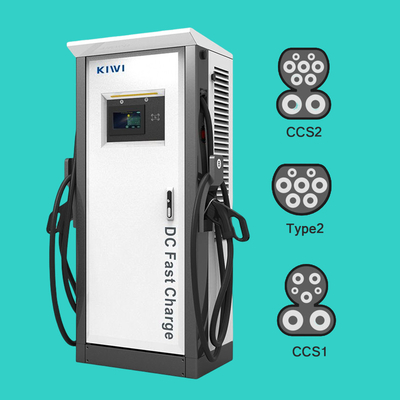 60KW OCPP 1.6J/1.5J CCS2 GBT Chademo इलेक्ट्रिक वाहन चार्जर स्तर 3 डीसी ईवी त्वरित चार्जर