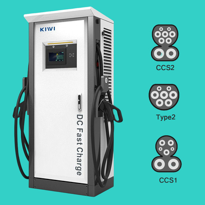 50 हर्ट्ज±10 हर्ट्ज ग्रिड आवृत्ति चाडेमो टाइप2 120KW EV DC चार्जिंग ढेर इलेक्ट्रिक वाहनों के लिए
