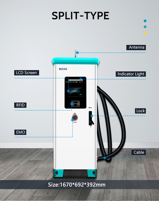 टेस्ला इलेक्ट्रिक कारों के लिए IP54 सुरक्षा 240KW KIWI डीसी फास्ट वायरलेस चार्जिंग स्टेशन