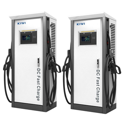 60kw 120kw CCS Chademo Type2 EV डीसी चार्जिंग स्टेशन बीएमडब्ल्यू कारों के लिए मंजिल खड़े