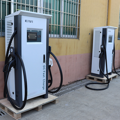 150-160kw स्तर 3 ईवी चार्जिंग ढेर प्लग और प्लग तापमान का पता लगाने के साथ चार्ज