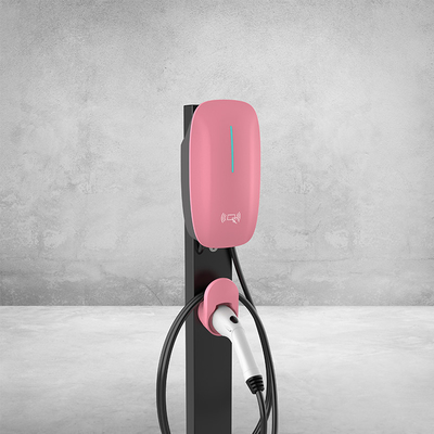 7kw 11kw 22kw AC EV चार्जर निर्माता वाणिज्यिक इलेक्ट्रिक वाहन स्टेशन के लिए दीवार पर घुड़सवार चार्जिंग बंदूक ढेर