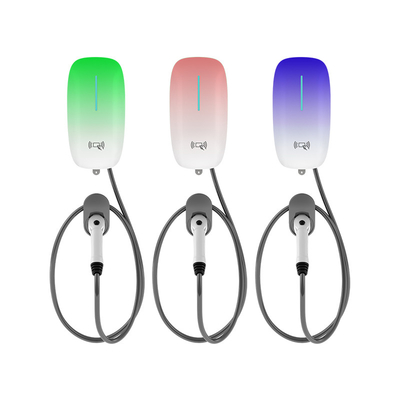 7kw 11kw 22kw AC EV चार्जर निर्माता वाणिज्यिक इलेक्ट्रिक वाहन स्टेशन के लिए दीवार पर घुड़सवार चार्जिंग बंदूक ढेर