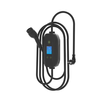 3.5kw 16A होम इलेक्ट्रिक विथ स्क्रीन रिजर्वेशन चार्जिंग जीबीटी पोर्टेबल ईवी चार्जर