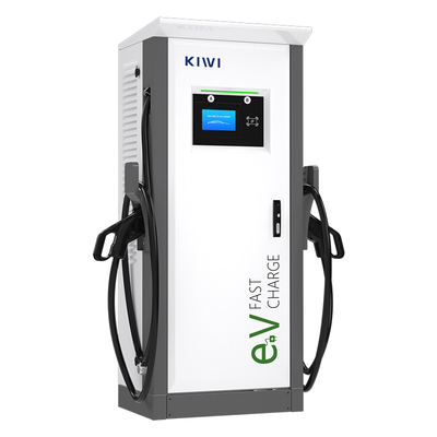 60kW~150kW DC EV चार्जर ढेर डबल चार्जिंग गन मंजिल घुड़सवार डीसी फास्ट इलेक्ट्रिक कार चार्जिंग स्टेशन