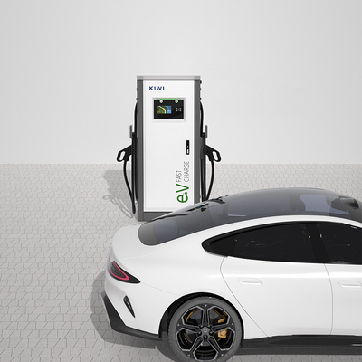 होटल अपार्टमेंट्स 3 चरण CCS1 CCS2 GB/T CHAdeMO इंटरफेस मानक के साथ डुअल स्मार्ट डीसी फास्ट ईवी चार्जर