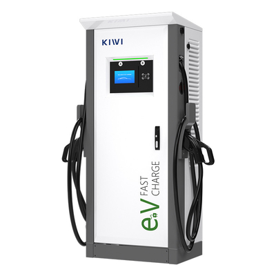 होटल अपार्टमेंट्स 3 चरण CCS1 CCS2 GB/T CHAdeMO इंटरफेस मानक के साथ डुअल स्मार्ट डीसी फास्ट ईवी चार्जर