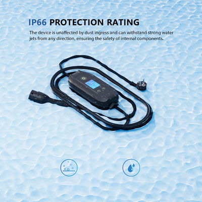 3.5kW पोर्टेबल ईवी चार्जर टाइप 1 प्लग IP67 16A आउटपुट के साथ